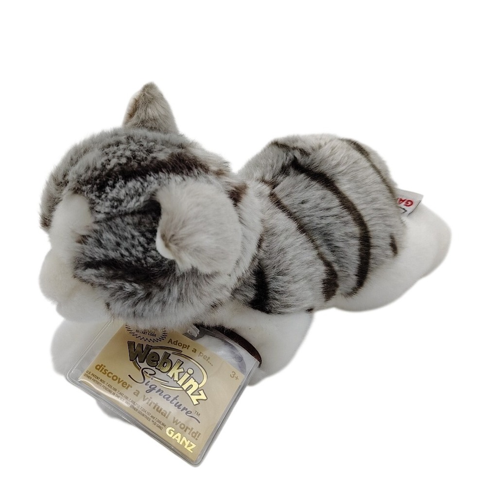 Webkinz Signature Grey Tabby Cat with Sealed Code
